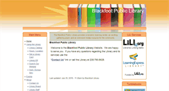 Desktop Screenshot of blackfootlibrary.org